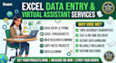 do excel data entry, copy paste and web research