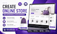create a ecommerce website with free mock up design