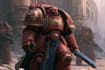 make a dark sci fi warhammer 40k character art