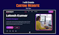 create a premium website for startups, companies, and personal brands