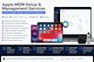 set up apple mdm, abm, jamf, manageengine, intune and mosyle