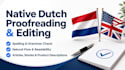 proofread and edit dutch and english texts