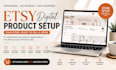setup etsy digital product
