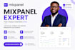 set up mixpanel analytics, event tracking and conversion funnels
