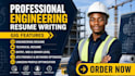 write an ats engineering resume, CV, cand linkedin profile
