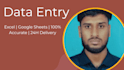 do fast bangla and english data entry in excel and google sheet