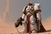 illustrate a warhammer 40k character art