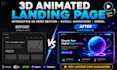 do 3d animated landing page 3d website 3d animated website threejs webgl gsap