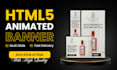 design responsive HTML5 animated banner