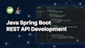 develop a rest api using java spring boot