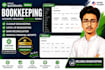 do quickbooks online bookkeeping ledger cleanup reconciliation
