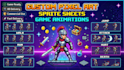 design pixel art sprite sheets and game animation