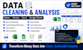 clean, analyze, and format your data using excel, google sheets and python