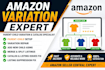 amazon listing creation, fix variation listings issue, parent child listing