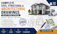 design architect civil and structural drawing permit plan, floor plan in texas