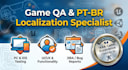 do game testing, software QA, and pt br localization testing