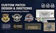 design and digitize custom embroidery patches