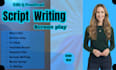 write edit screenwriting screenplay scriptwriting moviescript filmscript tvpilot