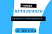 beta read, critique, and provide feedback on your writing