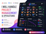 handle project management and operations using asana jira clickup agile tools
