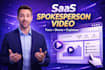 create a saas spokesperson explainer video with screencast software demo