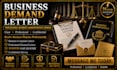 write a professional business complaint and demand letter