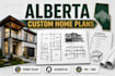 prepare alberta custom home plan and residential permit drawing