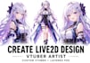 design custom live2d vtuber model, vtuber character live2d cubism