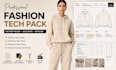 fashion tech pack, clothing tech pack, garment tech pack,factory ready tech pack
