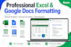 create professional business templates in excel and google docs