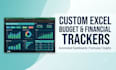 create custom excel budget and financial trackers