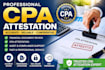 review and CPA attest your financial documents