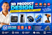 3d product design mechanical cad design hard surface model blender 3d printing