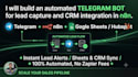 build automated telegram bot for lead capture and CRM integration