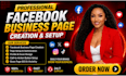 create and setup facebook business page