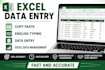 do excel data entry, copy paste and google sheets work