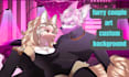 draw furry couple art for you
