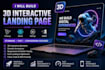 do 3d interactive landing page 3d animated website threejs gsap 3d website