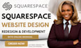 squarespace website design redesign squarespace online booking website dev