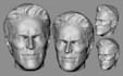 make custom 3d head sculpt, bust model, 3d figure face stl file for 3d printing