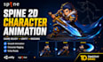 do custom 2d spine character animation pro 2d spine vfx unity game assets