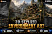 create stunning 3d stylized environment art unity  game and unreal engine
