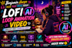 create lofi loop animation video