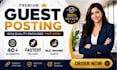 provide premium guest posting services with backlinks on high da USA blogs
