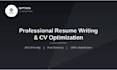 write, optimize and revamp your professional resume and CV