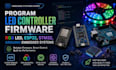 program led controller firmware, rgb led, esp32, stm32, arduino embedded systems