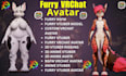 rig and edit vrchat furry avatar, 3d anime vtuber and vseeface model