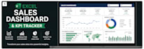 create an interactive excel sales dashboard and KPI tracker