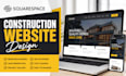 design a squarespace construction website for contractors and builders