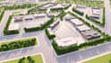 do 3d data center, server room design, data warehouse, data city, IT facility